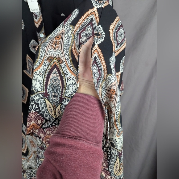 Roz & Ali size 2X tunic shift dress or tunic in geometric print - Picture 11 of 14